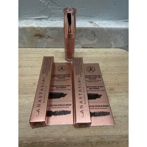 Anastasia Beverly Hills Bundle 2 Brow Definer Dark Brown & Peachy Lip Gloss NEW